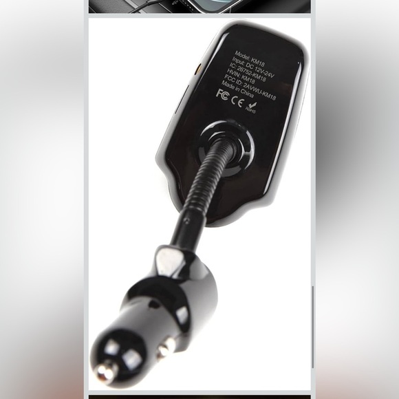 Nulaxy Car Bluetooth FM Transmitter 1.44” Display Flexible Gooseneck Handsfree - Picture 8 of 9